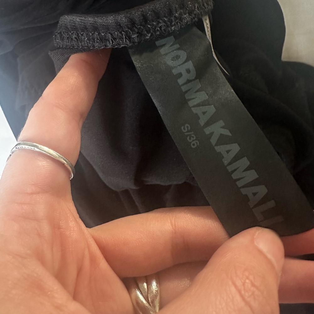 Norma Kamali Black Asymmetrical Dress - Picture 7 of 11